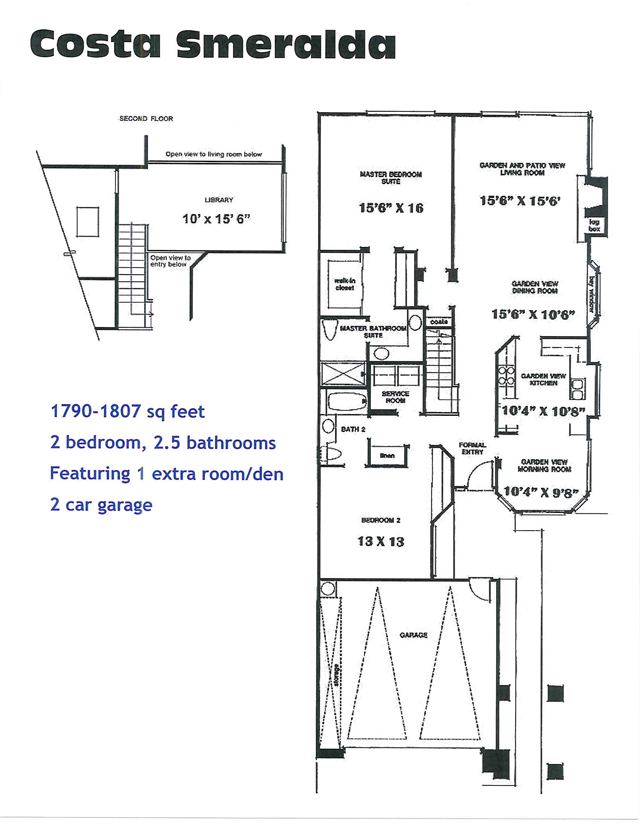 Costa Smeralda Floor Plan